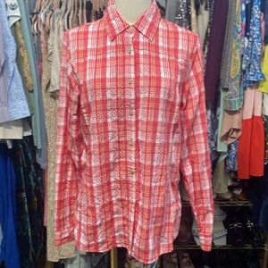 LL Bean Women's Tropicwear Shirt, Long-Sleeve Small
